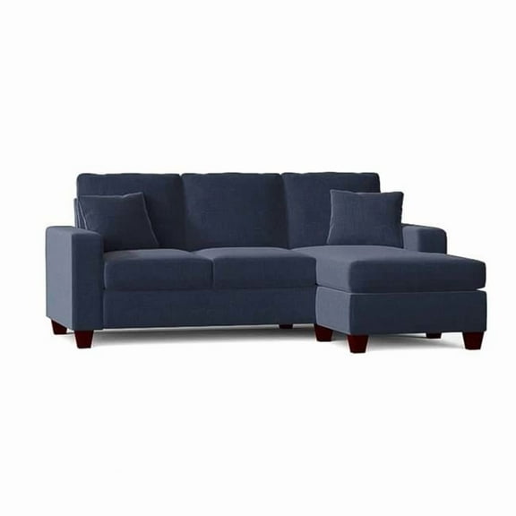 Neo Living NL731-ROYA-CHOF-BOX Josie Reversible Chaise Sofa Sectional, Navy