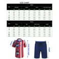 thumbnail image 5 of Men's Hawaiian Shirt 2 Pieces Sets Floral Short Sleeve Shirts And Shorts Summer Beach Outfits, 5 of 5