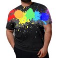 thumbnail image 2 of JAJAHO Mens T Shirt Plus Size Short Sleeve Graphic Tee Funny Printed Loose Fit Crew Neck Casual Daily Wear Summer Soft Tops, 2 of 5