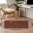thumbnail image 5 of Coffee Brown Retro Greek Key Large Area Rugs for Bedroom Living Room, Soft Non Slip Carpet Bedside Rug, Geometric Greece Ancient Farmhouse Round Floor Cover Kitchen Accent Rug 3' for Office, 5 of 9