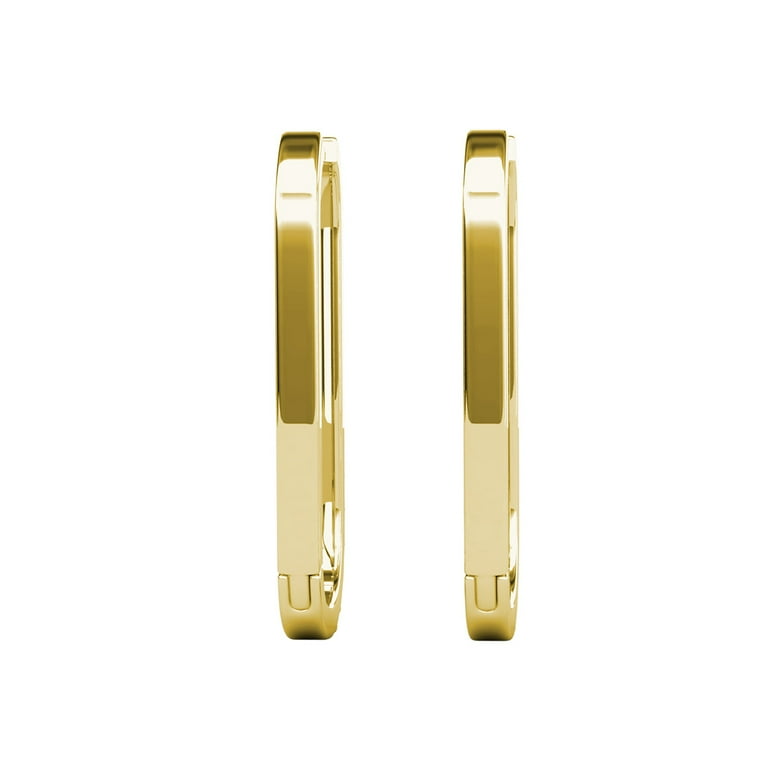 Cate & Chloe Nadia 24mm Gold Hoop Earrings with Swarovski Crystals photo 8