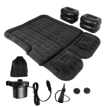 Car Air Mattress Vehicle Inflatable Thickened Travel Bed Sleeping Pad Camping Accessory(Black )