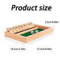 thumbnail image 2 of Wooden Dice Game Shut The Door Shut The Box Game Fun Table Math Game For Adults & Kids Close The Box Game 9 Dice Game With 2+ Player Games Board Games Ideal For Game Nigh, 2 of 8