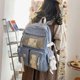 thumbnail image 2 of Mochila Kawaii UBIUO con lindos accesorios de alfiler, colgante de peluche, mochila escolar kawaii, linda mochila estética, 2 of 5