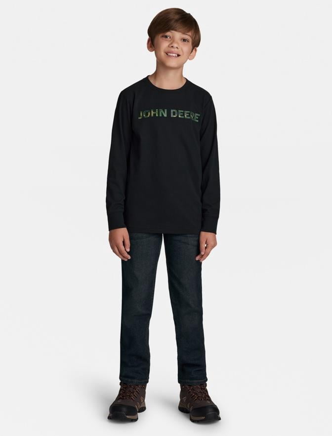 John Deere Boy's Long Sleeve Graphic T-Shirt, Sizes 4 - 18