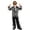 F110-Silver, variant on FYDUU Kids Disco 70S Retro Sequin Button Down Shirt Jacket with Pants 2 Piece Outfit for Boys Halloween Party Stage Performance Wear