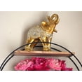 thumbnail image 3 of Dalax-9 Inches Height Gold Color Elephant Figurine Living Room Bedroom Decor Gifts for Housewarming | Birthday| Valentine's Day | Mother's Day Gift, 3 of 7