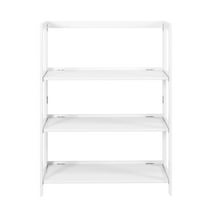 Jela Solid Wood 3 Shelf Folding Bookcase - White