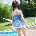 thumbnail image 4 of Laklulu Girls Swimsuit  Girls Princess One Piece Swimsuit with Skirt Swimwear Swimming Bathing Suit Swim Wear Dress Up, 4 of 6