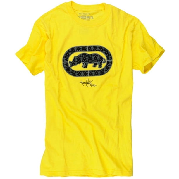Ecko Unltd. Camiseta gráfica Larger Than Life para hombre, amarilla, pequeña