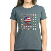 CafePress Womens Go USA, World Cup Soccer T-Shirt