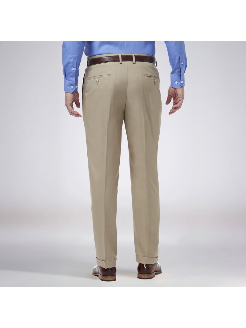 Polyester Dress Pants Haggar H26 Men's Flex Series Slim Fit Dress Pants - Stretch, Flexible Waistband, Hook & Bar Closure Hook And Bar Closure Pants Polyester Dress Pants Haggar H26 Men's Flex Series Slim Fit Dress Pants - Stretch, Flexible Waistband, Hook & Bar Closure Hook And Bar Closure Pants