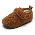 thumbnail image 6 of YAYUBA Slippers Kids Girls,Winter Solid Versatile Girls Indoor Non Home Shoes for Children and,7,Brown, 6 of 6