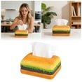 thumbnail image 2 of Papel de cocina con diseño de hamburguesa, estilo retro para salón, papel de cocina para cumpleaños, papel de cocina de escritorio, original para el hogar, portarrollos de papel de cocina, 2 of 6