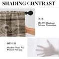 thumbnail image 6 of Sunflowers Kitchen Curtains Wooden Board Window Curtains Valance and Tier Set, Flower Rod Pocket Short Tier Curtain, Summer Rustic Vintage Small Cafe Curtains for Kitchen Decor 52" x 24", 6 of 6