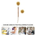 thumbnail image 2 of Shisuyan Bath Brushes Shower Wooden Bath Brushes Assorted Color 2Pcs 9.4X1.9X1.9In, 2 of 9
