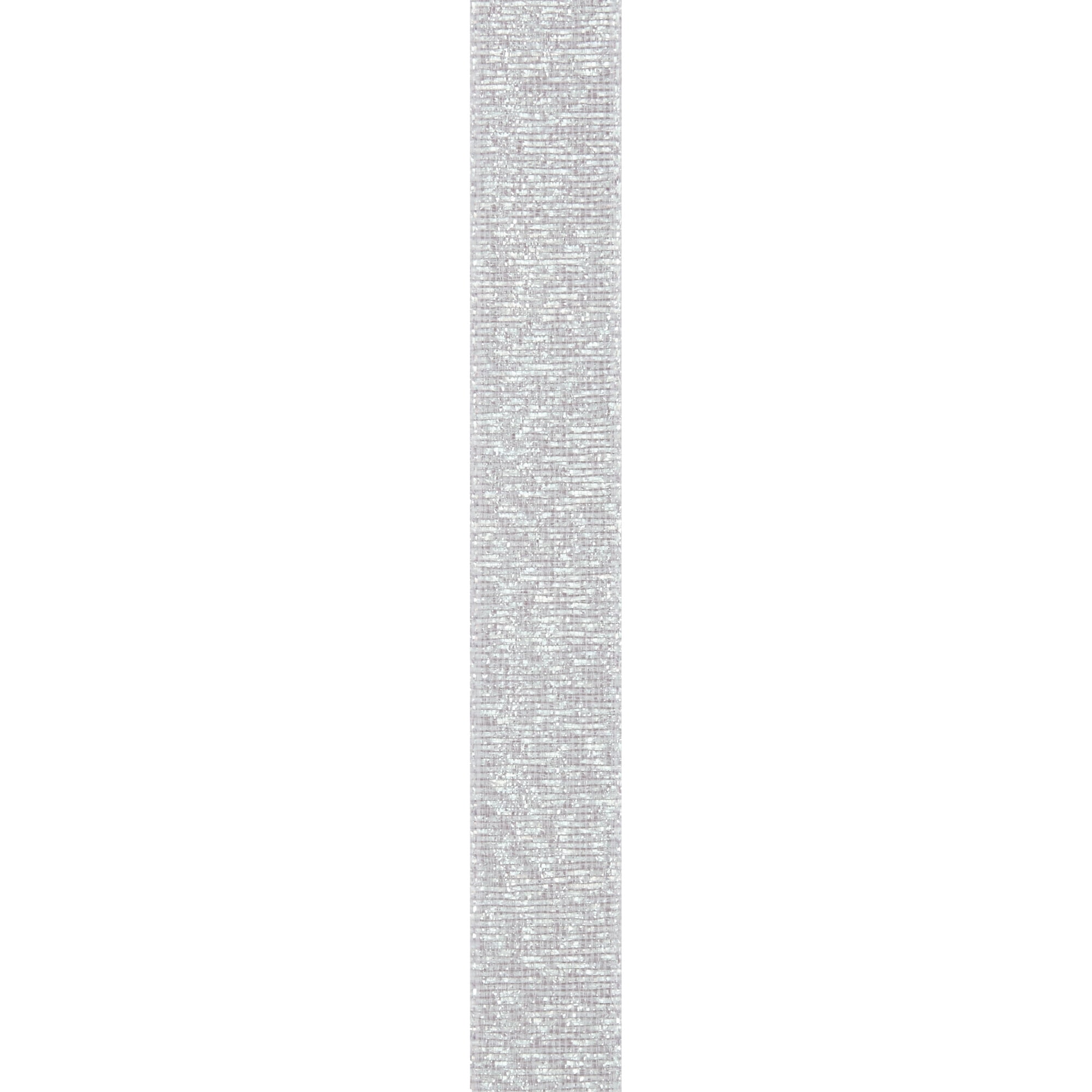 Offray Ribbon Silver Polyester Ribbon, 0.8" x 3.1"