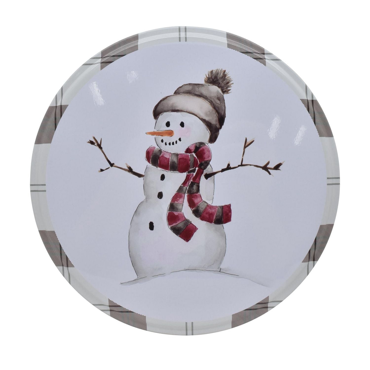HOLIDAY TIME ROUND TIN MEDIUM