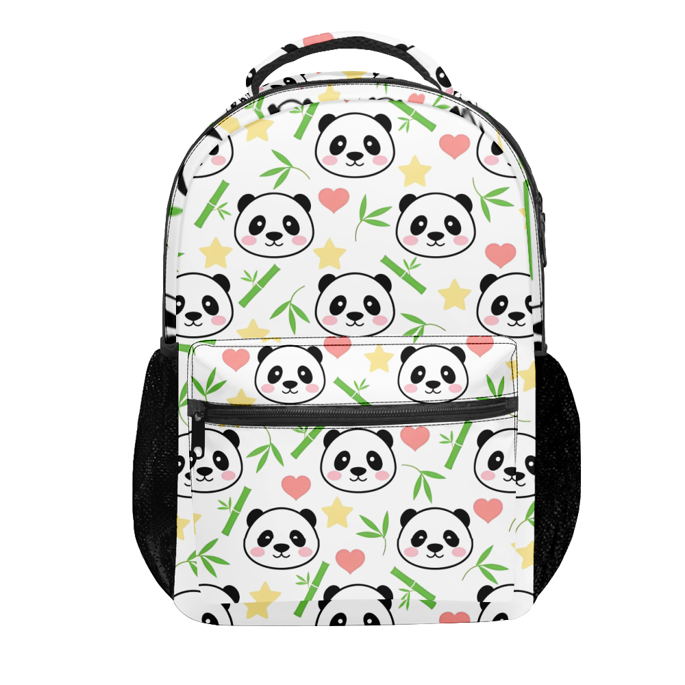 Cute Panda Backpacks for School Lightweight Bookbag Backpack Durable