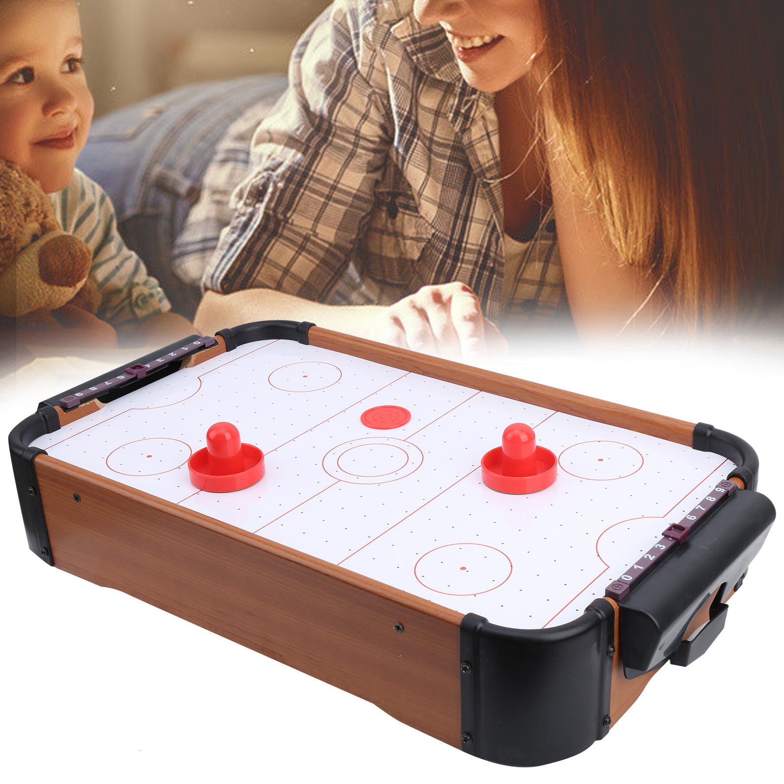 Henmomu Table Air Hockey Game Desktop Parent‑Child Interactive Portable Board Game Toys Gift,Air Hockey Game,Children Air Hockey Game