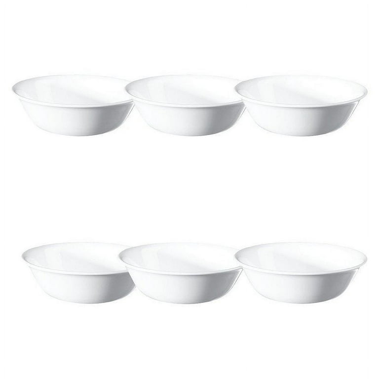 Corelle Livingware 18 Oz. Winter Frost White Bowl Set, 6 Piece