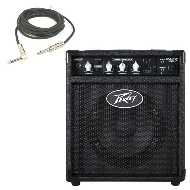 New Peavey Max 158 Combo Amp 20W 8" Bass Guitar Amplifier & 1/4" Cable