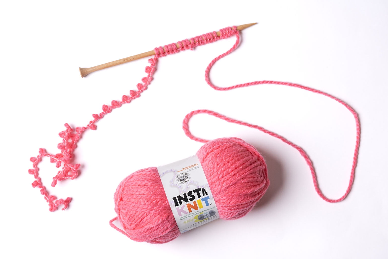 Lion Brand Instaknit Super Bulky Acrylic Yarn, Forever and a Grey, 7.9oz/225g