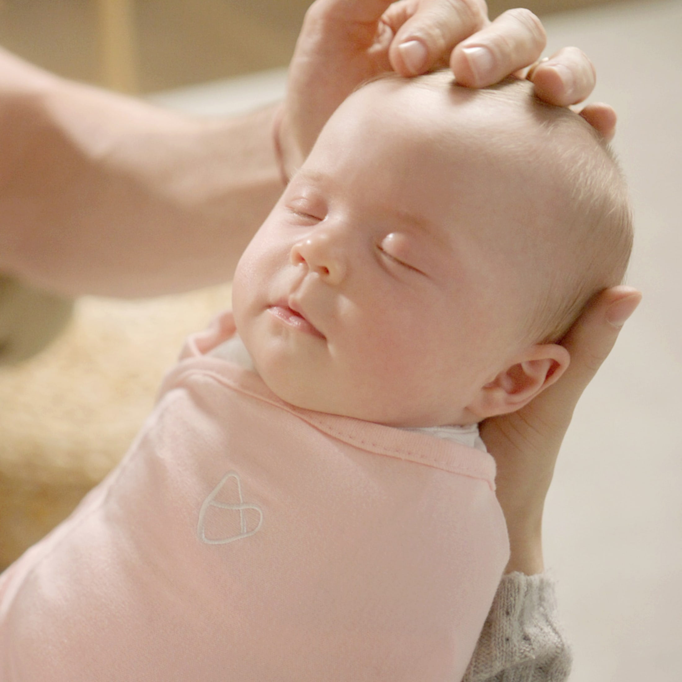 SwaddleMe by Ingenuity Monogram Collection Baby Swaddle, 100% Cotton, 0-3 Months, Pocket Fold Design for Easy Changes, 1.0 TOG, 3-Pack - Rainbow