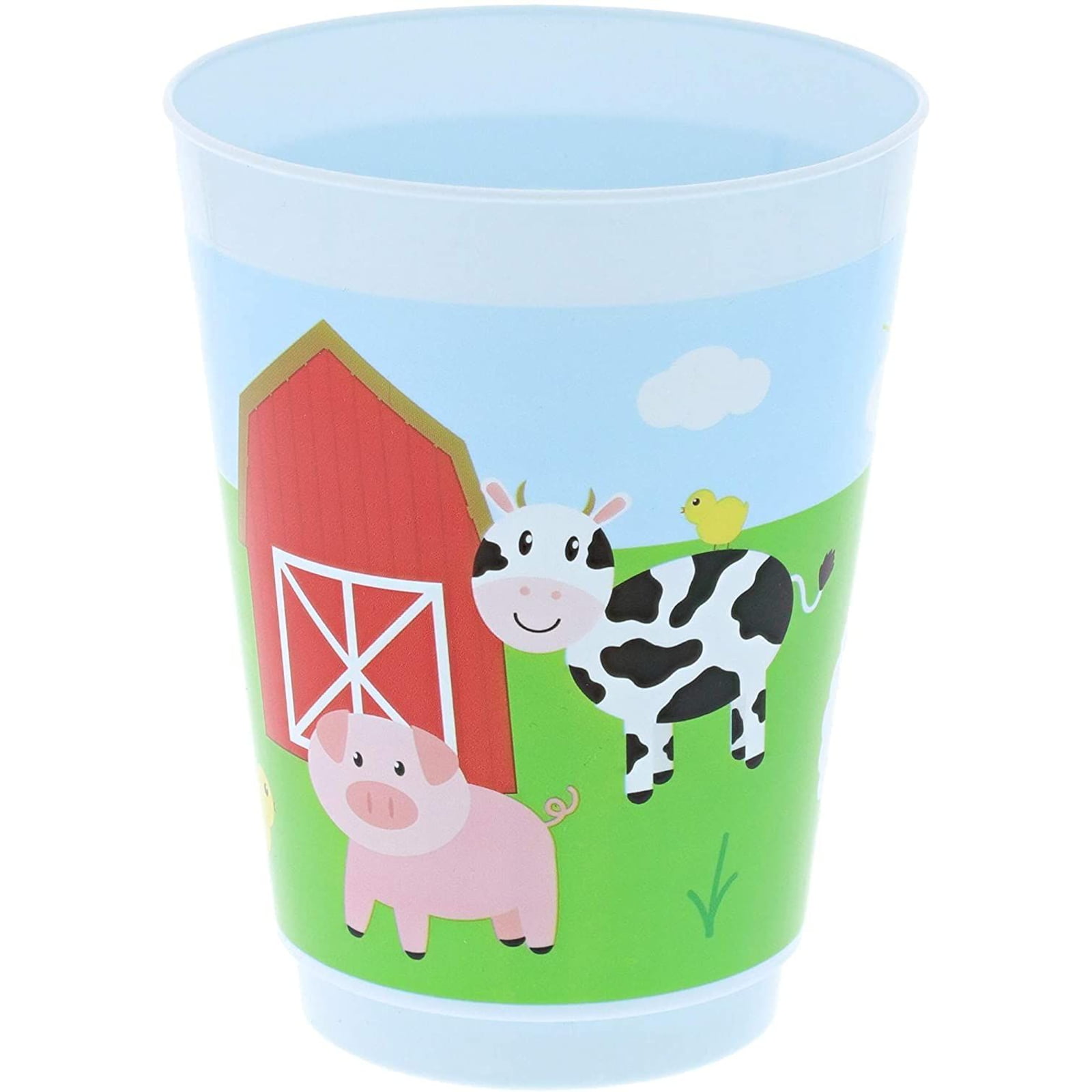 NEW FARM ANIMALS 8 PAPER CUPS  PARTY SUPPLIES 