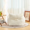 thumbnail image 5 of Luckynote Bean Bag Chair, Oversized Large Puff with Armrests, Fluffy Cloud Mini Couch and Gaming Lounge Chair for Adults, White, 5 of 6