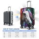 thumbnail image 4 of Balery Colorful Haired White Horse Funda de equipaje, fundas para maletas, elástica, lavable, protector de maletas, compatible con maletas de 18 a 32 pulgadas-Small, 4 of 7