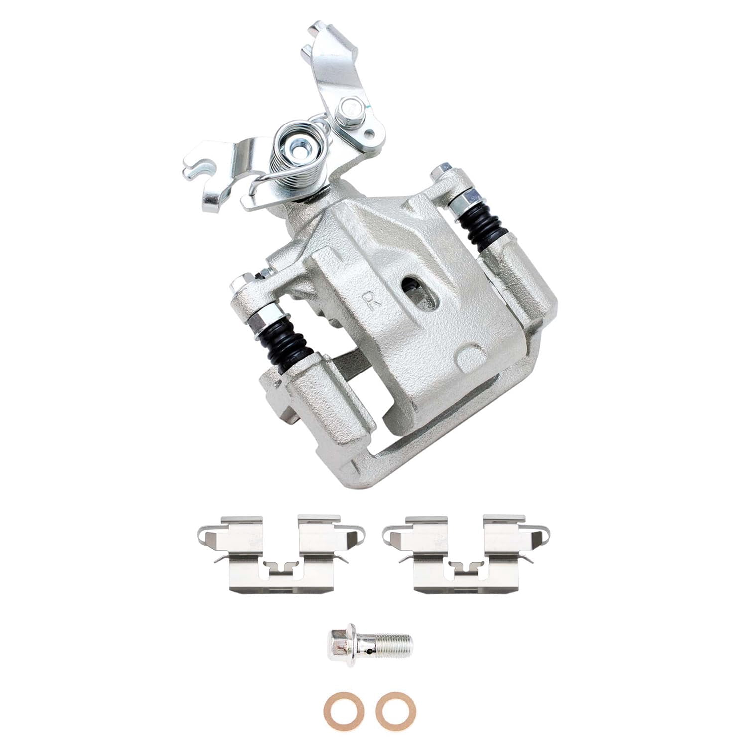 Detroit Axle - Rear 2pc Brake Calipers for Ford Fusion Lincoln MKZ Zephyr Mazda 6 Mercury Milan, 2006 2007 2008 2009 2010 2011 2012, 2 Disc Brake Calipers with Bracket Replacement