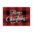 thumbnail image 4 of Neoyler 4 Pack Christmas Placemat Table Mat Christmas Thanksgiving Decorations Enhances Dining with Festive Designs Made From Easy to Clean Materials for Holiday Gatherings Meals 17.7x11.8in Red, 4 of 7