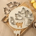 thumbnail image 2 of Shoreew 9Pcs/Set Cookie Mold Stainless Steel Cat Shaped Cutters Dough Fudge Sandwiches Mold Multi-purpose Baking Tools, 2 of 7