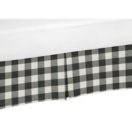 UPC: 0846480074113 | Buffalo Check Black and White Crib Bed Skirt