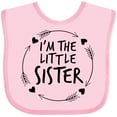 thumbnail image 3 of Inktastic I'm the Little Sister Girls Baby Bib, 3 of 4