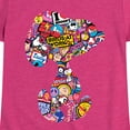 thumbnail image 3 of Peanuts - Snoopy Silhouette Pattern - Toddler And Youth Girls Short Sleeve Graphic T-Shirt, 3 of 6