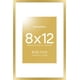 thumbnail image 1 of Marco de fotos Homeforia Gold Metal 8 x 12 con vidrio templado mate de 6 x 8, 1 of 9