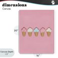 thumbnail image 4 of Stupell Industries Contemporary Pink Ice Cream Candy Canvas Art, 16 x 20, by LISH Creative, 4 of 8