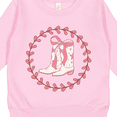 thumbnail image 3 of Inktastic Cowgirl Boots Western Wreath Toddler Sweatshirt, 3 of 4