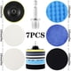 thumbnail image 4 of Lieonvis 7 Almohadillas de Pulido de 5 Pulgadas, Esponja de Pulido Antiarañazos, Accesorios de Accesorio para Pulidora de Automóviles con Adaptador de Taladro M14 para Pulido de Automóviles, Glaseado de Sellado de Cera, 4 of 10