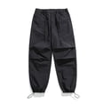 thumbnail image 1 of Pantalones de trabajo de seda helada de paracaidista de pierna ancha para hombres y mujeres, pantalones largos finos, sueltos e informales de secado rápido, 1 of 2