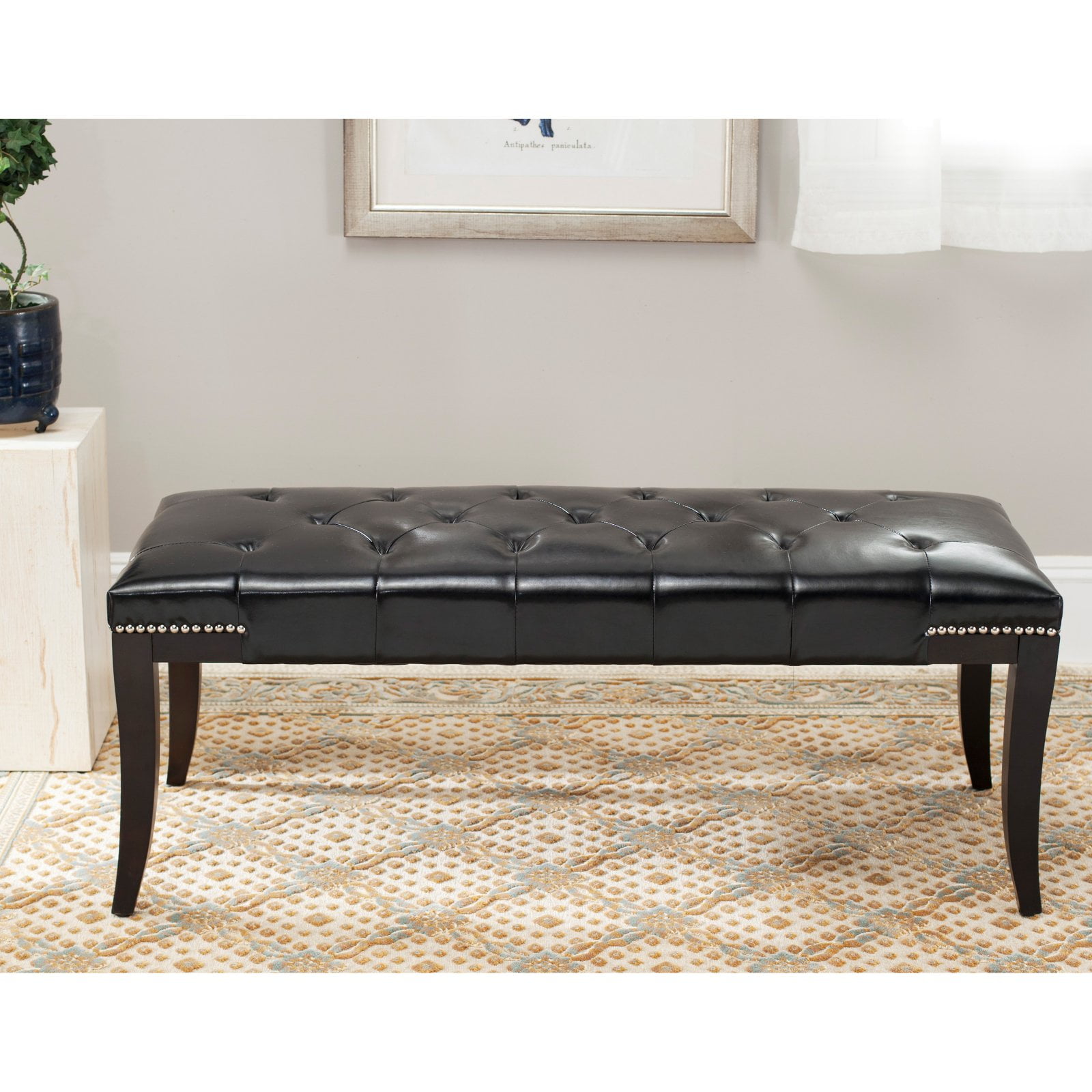 Safavieh Gibbons Backless Tufted Indoor Bench