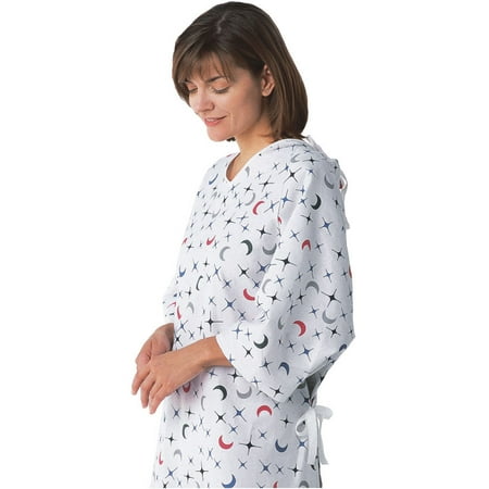 Deluxe Cut Lunar Print Hospital Gown (Best Robe For Hospital Stay)