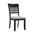 thumbnail image 5 of Dtwnek Set of 2 Armless Dining Chair with Wood Frame, Upholstered Side Chair for Dining Room, Living Room, Gray(Only 2 Pack Chair), 5 of 6