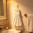 thumbnail image 6 of Btomtd Absorbent Hand Towels with Hanging Loop, Fast Drying Kitchen Washcloths, Soft Reusable Wipe Towels for Bathroom, Size 14.6" x 9.8", Yellow, 6 of 6