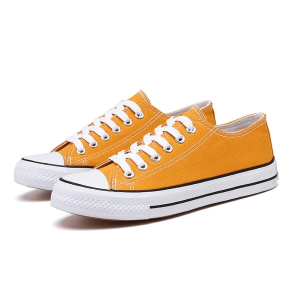 Womens Canvas Fashion Sneakers Cute Low Top Shoes Comfortable Canvas walking Flats for Lady