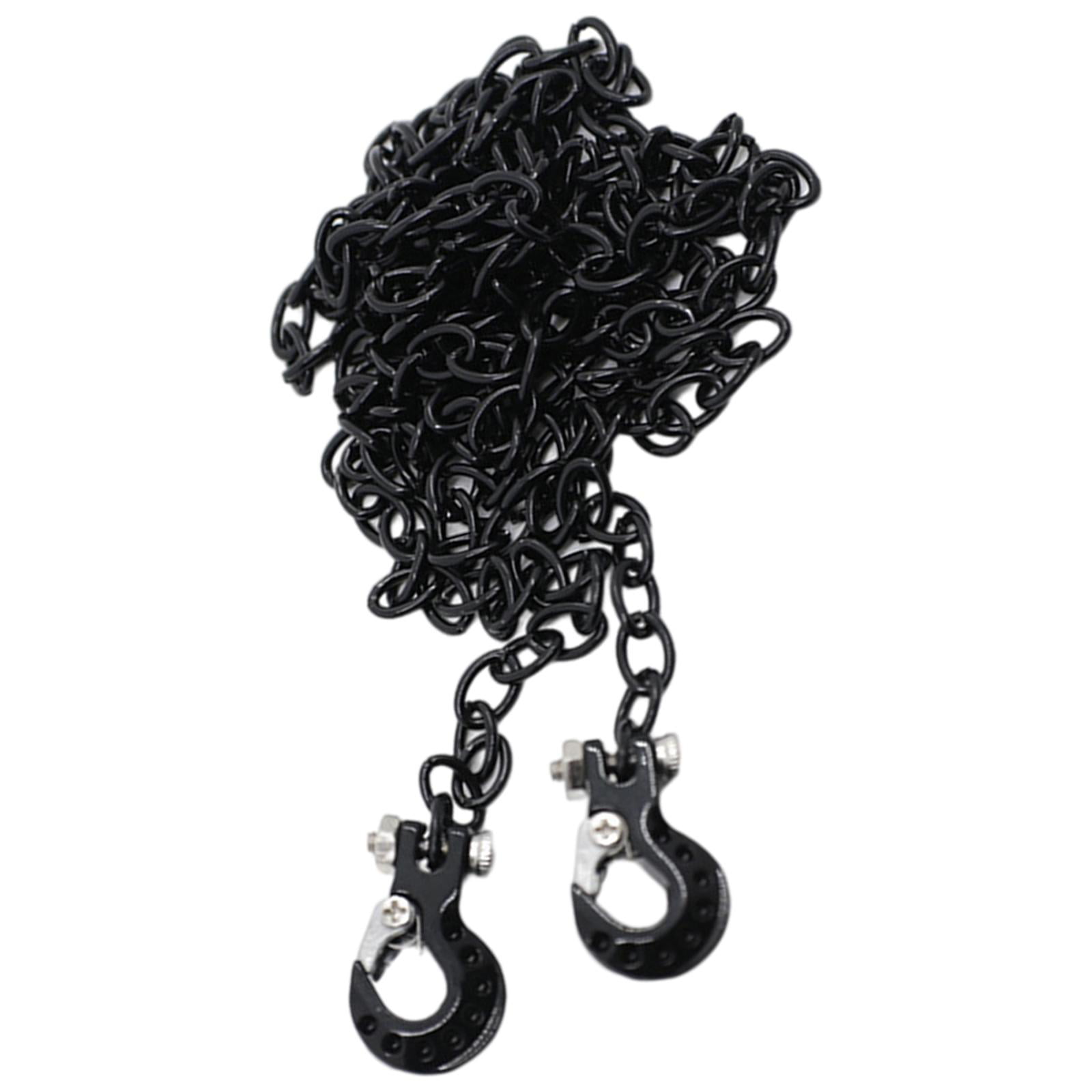 1/10 Scale Accessories METAL CHAIN WITH Hooks BLACK Chain 36" Long BLUE