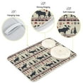 thumbnail image 4 of Moose Tree Silhouette Dish Drying Mat 18x24 Absorbent Microfiber Draining Rack Pad for Kitchen Counter Sink, 4 of 8