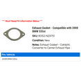 thumbnail image 2 of Exhaust Gasket - Compatible with 2008 BMW 535xi, 2 of 2